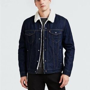 Levi's Blue and White Lightweight Shirt Jacket